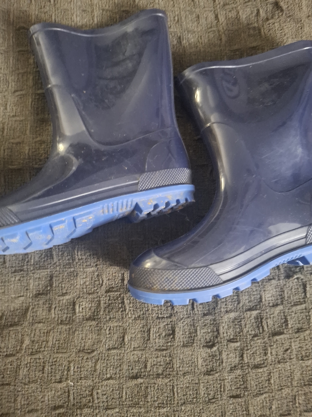 Kids Waterproof Rain Boots - Navy Blue